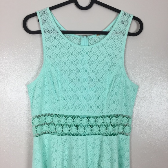 Free People | Mint Daisy Waist Fit & Flare Dress - Picture 4 of 8